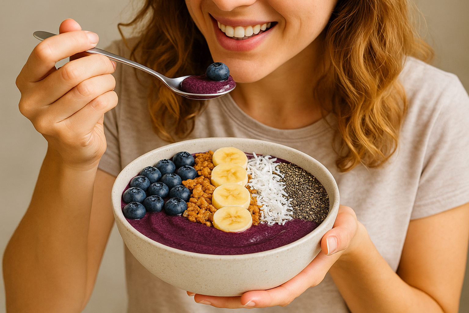 açaí na tigela fit